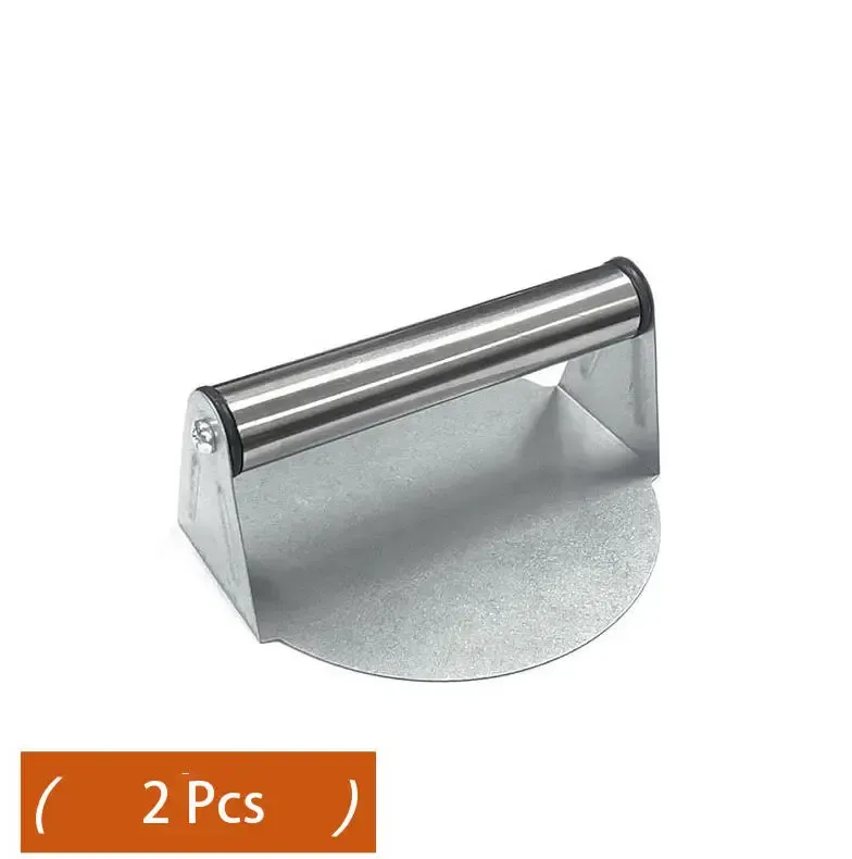 3PCS Stainless Steel Burger Press Circular Dough Press Non‑Stick Meat Smasher for Hamburger Tortilla Dumpling Skin Kitchen Tool