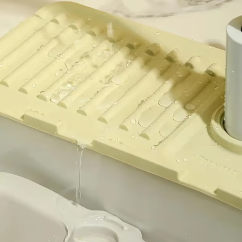 5pcs Silicone Sink Faucet Draining Mat