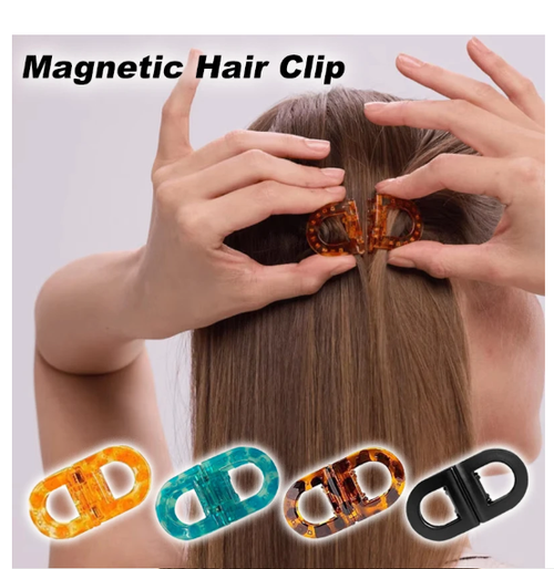 Magnetic Hair Clips Strong Hold Professional Salon Sectioning Clips Non-Slip Styling Clips for Women Girls Hairstyling Tools Set