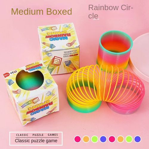 Children's toy elastic rainbow circle（5 pics)