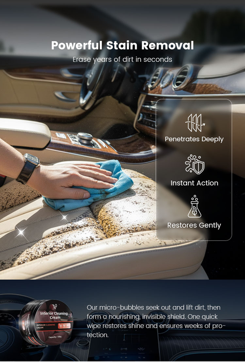 ✨🔥 LAST DAY PROMOTION 🔥Interior Cleaning Cream for Cars 3piece 300g