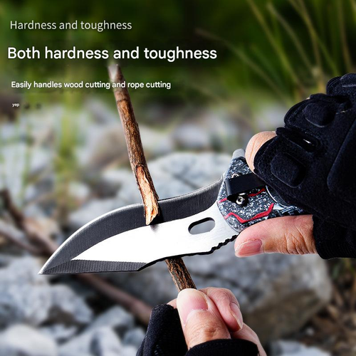 Outdoor camping survival knife, multi-purpose high hardness self-defense knife