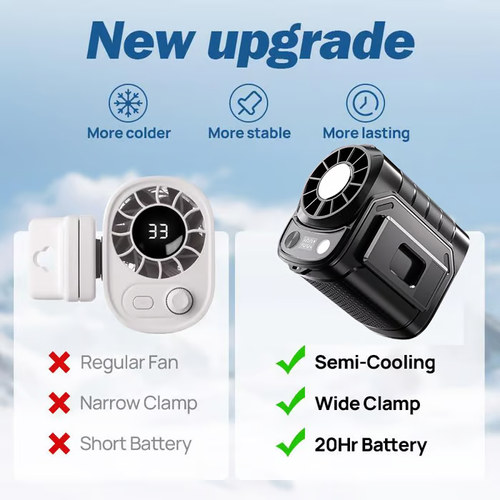 2026 IceBreeze™ 360° Pro - The Ultimate Car & Stroller Cooling Fan