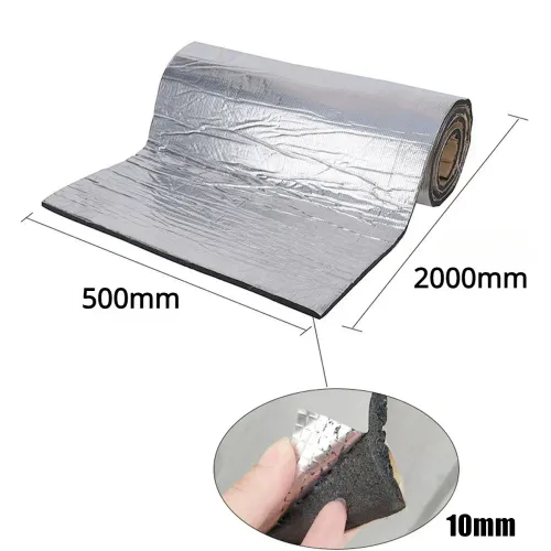10pcs Multi Purpose Self-Adhesive Soundproofing Cotton And Aluminum Foil Car Cover Soundproofing And Noise Reduction