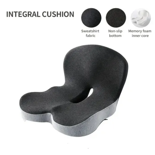 Seat Cushion for Office Chair Ergonomic Memory Foam Seat Cushion with Back Support for Stress Relief Lumbar Support Car Office