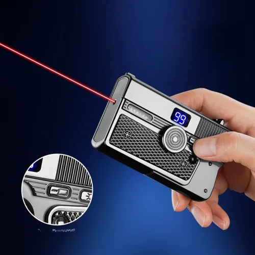 New Creative Multi-Functional Folding Lighter Dual-form Spinner Stress Relief Lighters Gun