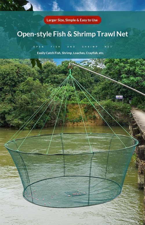 Open folding lifting net, fish bag, crab cage, fishing net, hand thrown net, lifting net, circular shrimp net
