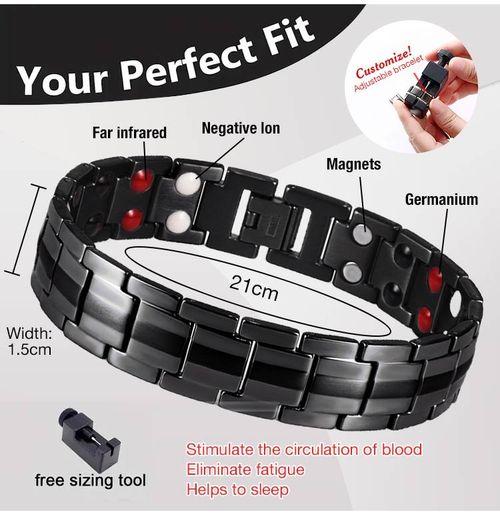 Cross Double Row Magnetic Bracelet - Found your stress-relief secret, Magnetic Wellness Boost