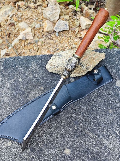 Longquan Hand-Forged Chopping Cleaver: Master-Crafted Full-Tang Axe for Bone, Wood, and Outdoor Chopping