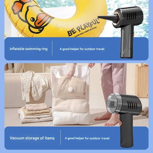 Portable car vacuum cleaner, small size, detachable head, easy to store car cleaning tools