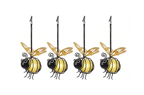 Solar-Powered Hanging Bee Light