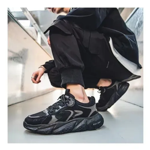Men's Retro Trendy Thick Bottom Sports Shoes Casual Wear-Resistant Dad Shoes Spring Summer New Arrival Mesh Upper Low Top