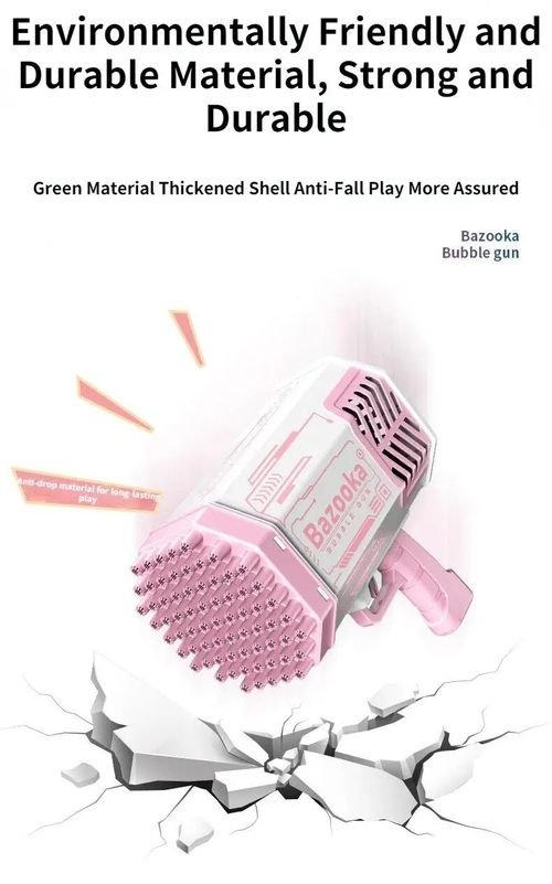 Holes Bubble Bazooka Machine Gun LED Light Bubble Blaster Toy Summer Outdoor Playing Activity Party Wedding Birthday Gift