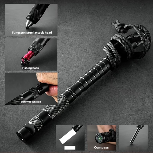 Ideal Gift for Outdoor Guys - 12-in-1 Tactical Pen: Survival & Fishing All-in-One
