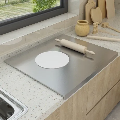 Chopping Board Stainless Steel Large Size Doublesided Chopping Board Kitchen Tool Home Fruit Cutting And Kneading Panel