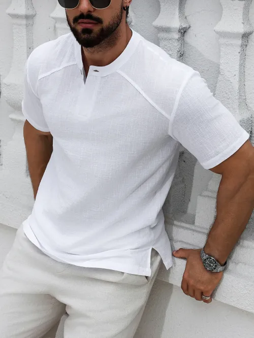 Men's Gold Crest Print T-Shirt & Shorts Set