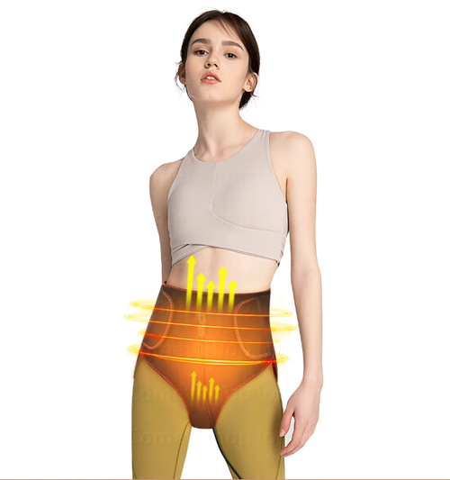 Carbon Fiber Heated Warmth Briefs Abdominal Vibration Massager Menstrual Discomfort, Lower Abdominal Aches Hip Strain