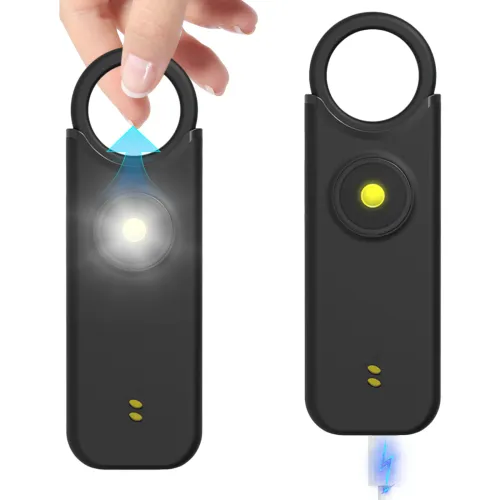 135 Decibels Vibration Induction Alarm Anti Wolf Alarm Charging Dual Mode Security Protection Flash Personal Report Alarm Device