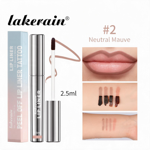 4pcs Waterproof Lip Liner Peel Off Tattoo Lipgloss Waterproof Long Lasting Matte Lip Tint Brown Contour Tear-off Lips Stain Cosmetic