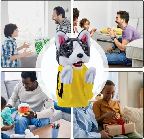Kung Fu Husky: The Ultimate Boxing Puppet for Endless Family Fun!（1pc)