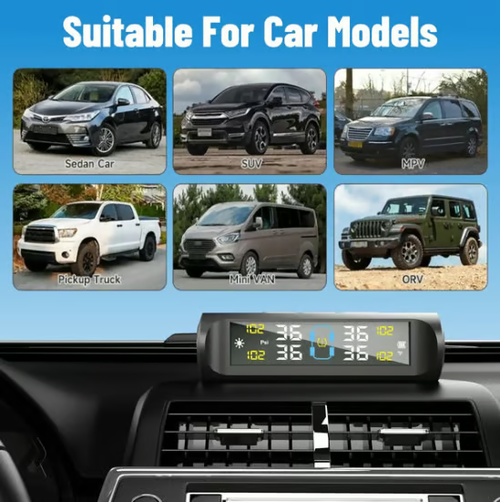 Solar Powered Tire Pressure Monitoring System