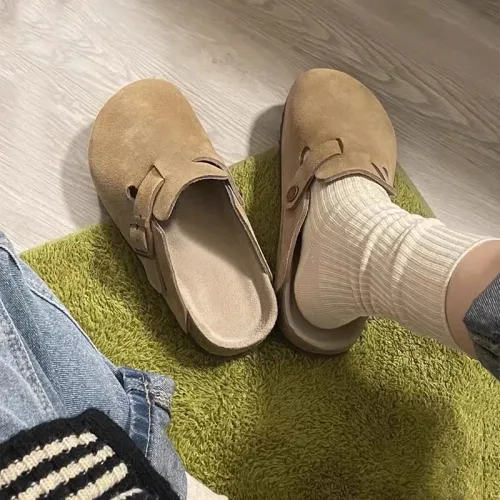 Soft Sole Cork Slides Outdoor Slippers