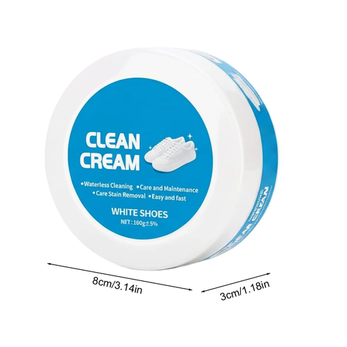 4pcs White Shoes Clean Cream 160g No Wash Whitening Paste Multipurpose Gentle Cleaner For Sneakers, Gym Running Soccer Basketball