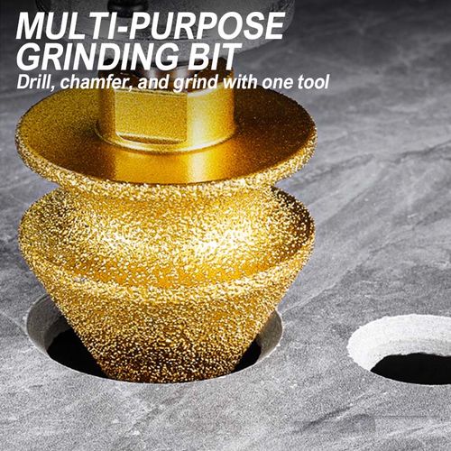 Diamond Chamfering Bit for Grinder – Multi-Function, Brazed Diamond, Universal Fit 💎