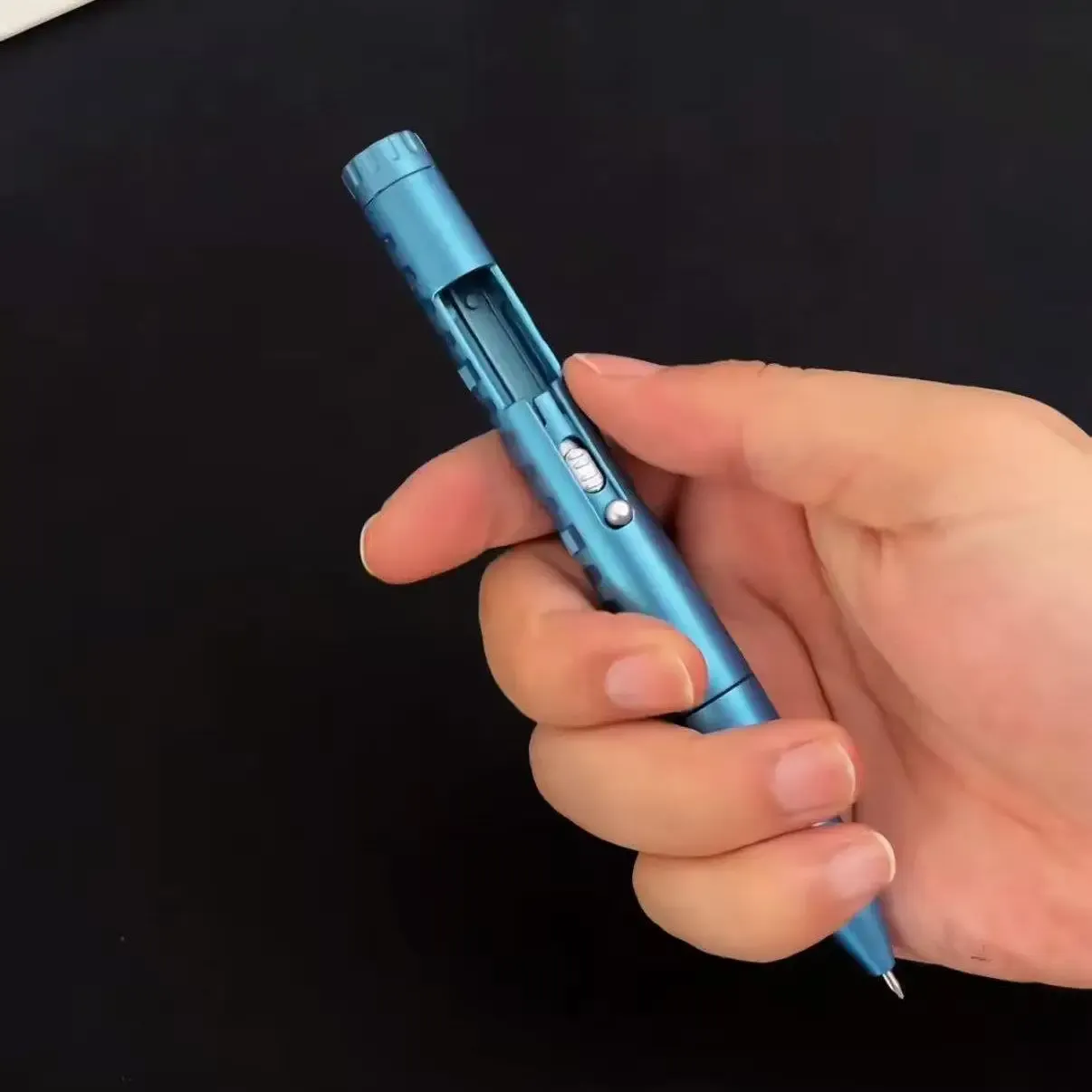 Cool Stress Reliever Bullet Pen Ejection Writing Stationery for Students Business Supplies Neutral Pen Multifunctional