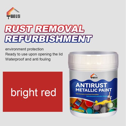 300g-red Water Metallic Rust Remover Paint Multipurpose Rust Converter Metallic Paint For Football Goals