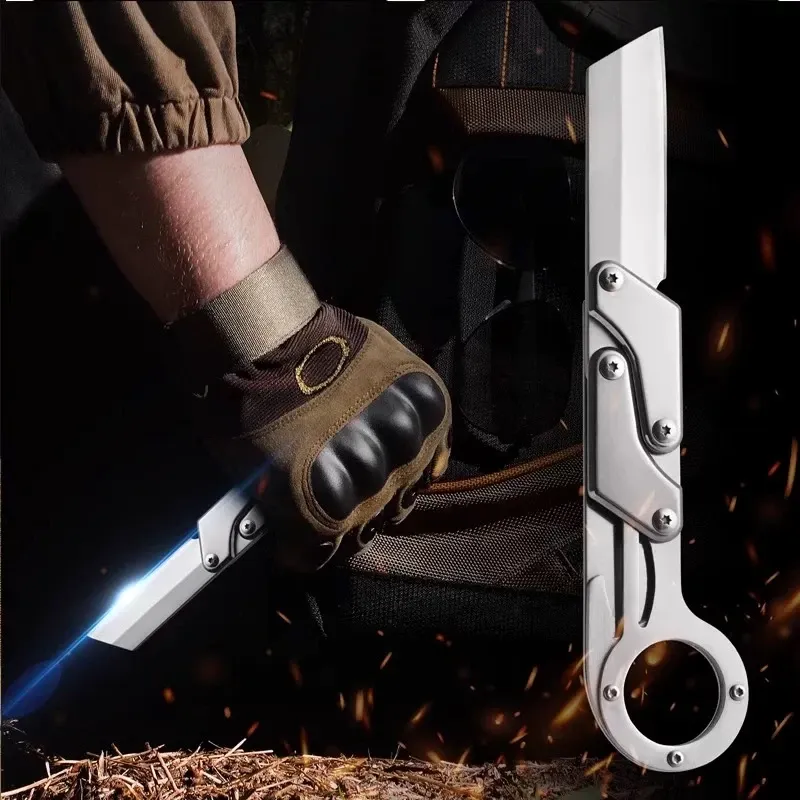Stainless steel claw folding portable mechanical arm blade