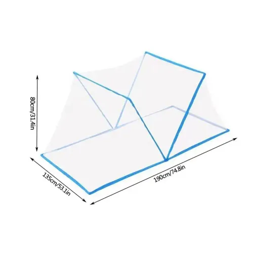 Dormitory Single Bed Mesh Folding Bed Mesh Tent Bed Net Covers Portable Mosquito Forbidden Breathable Bedroom Outdoor Trip Tent