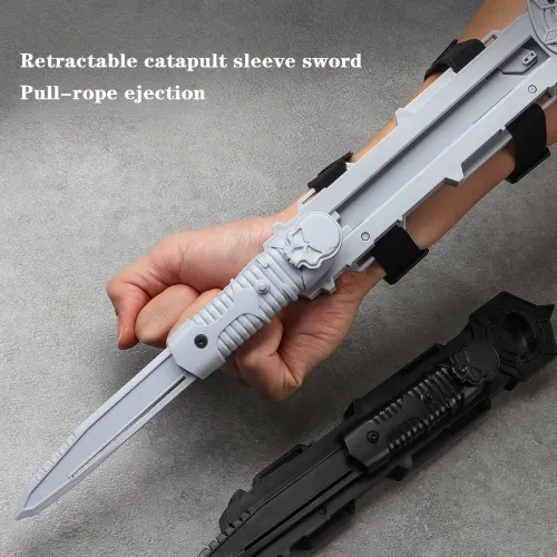 Assassin's Sleeve Sword Retractable Rotatable BladeToy Weapons Child Toy Interactive Cosplay Props Game Toy Birthday Party Gift