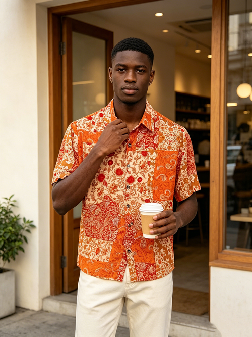 Advanced men's short sleeved shirt