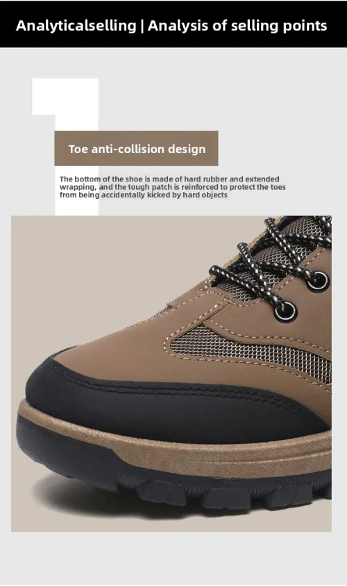 2026 Men Casual Sports Leather Outdoor Fashion Shoes Lightweight Sneakers Shoes
