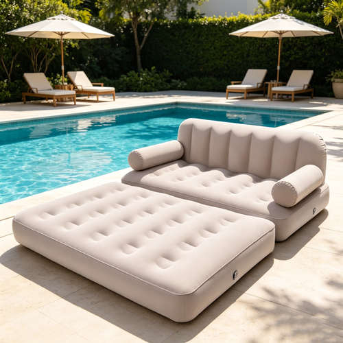 Fully automatic inflatable sofa bed 186*155*81cm
