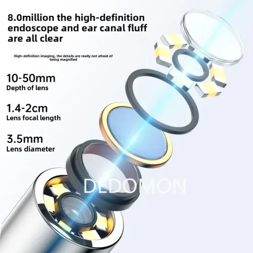 Visual Ear Wax Cleaner with Camera Safe Earwax Removal Endoscope with 5M Camera Luminous Otoscope Ear Cleaning Tools Ear Care