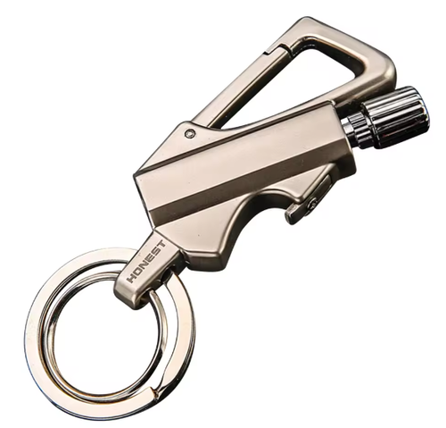 3 in 1 Keychain Lighter Waterproof Flints Lighter Keyrings Bottle Opener Outdoor Survival Multi Tool