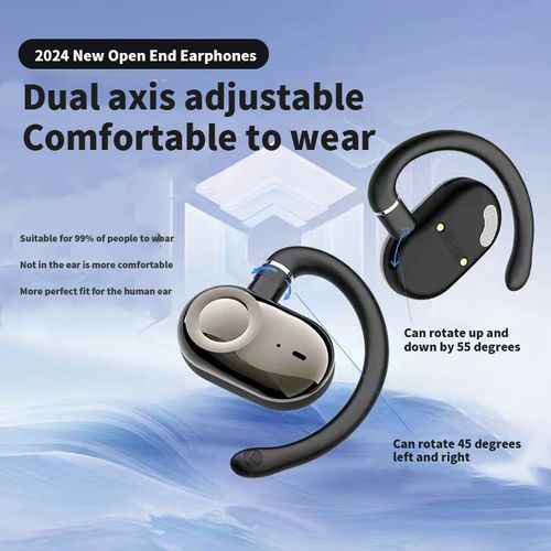 🎧 Sporty Hanging Ear Bluetooth Earphones  black🏃‍♂️💨