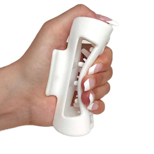 4-piece set of Women's cylindrical silicone hair claws