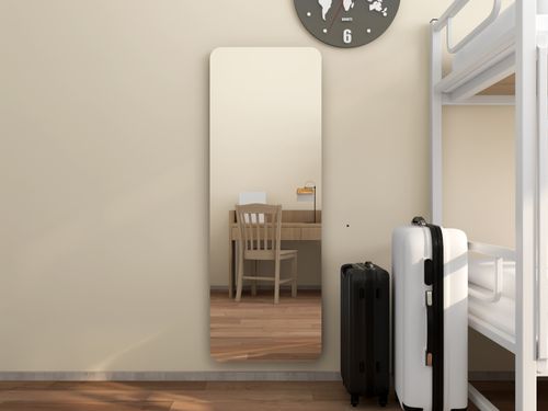 Acrylic soft mirror sheet, Frameless self-adhesive full body household fitting mirror Tile, bedroom mirror wall sticker
