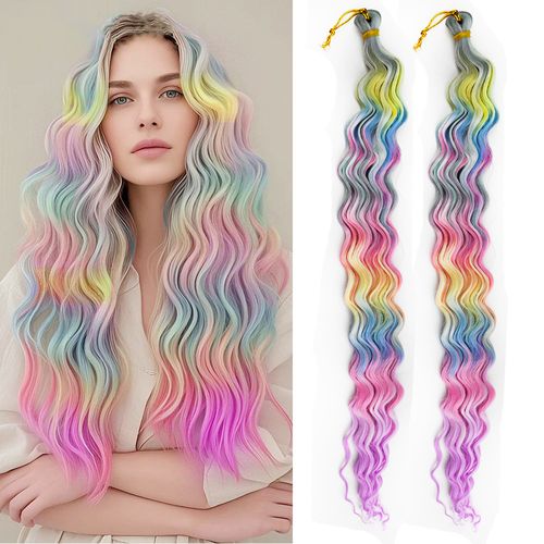 Straight curly hair dye
