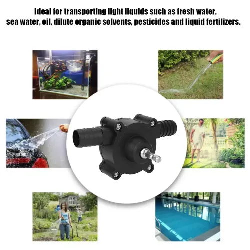 Household Small Water Pump Hand Electric Drill Water Pump Convenient DC Water Pump Self Suction Centrifugal Pump Tool Accessory