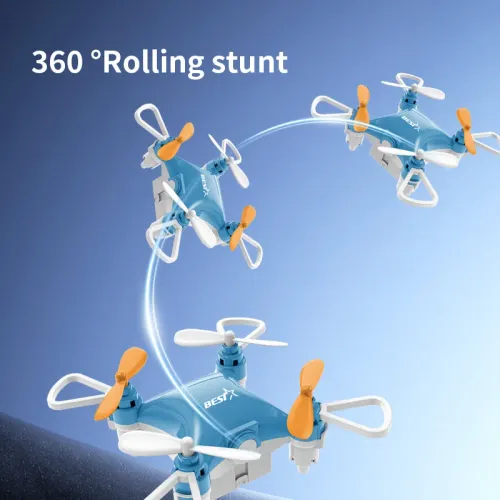 Mini Folding Storage Aircraft Mini Drone Emote-Controlled Airplane Fixed Height Quadcopter