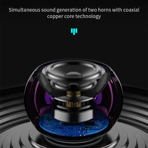 Wireless Bluetooth Speaker Portable Small Steel Gun Metal Heavy Stereo Surround Subwoofer Outdoor Mini Bluetooth Small Speaker