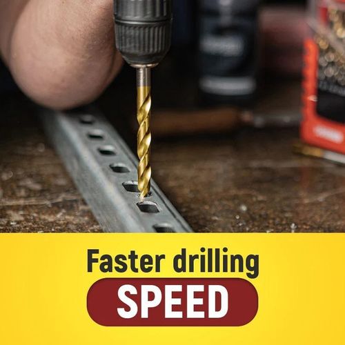 99-Piece Titanium Drill Bit Set – Sharper, Faster, Longer
