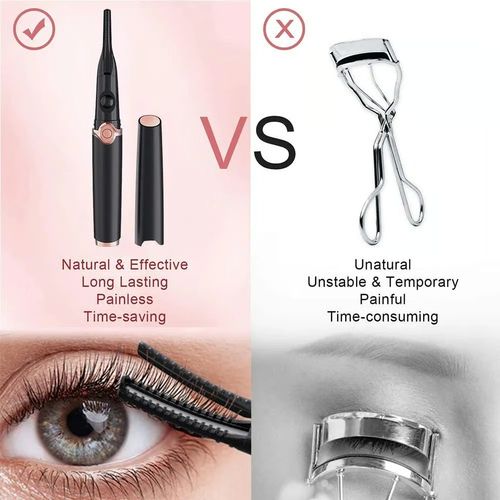 ✨The heated eyelash curler quickly curls your eyelashes.