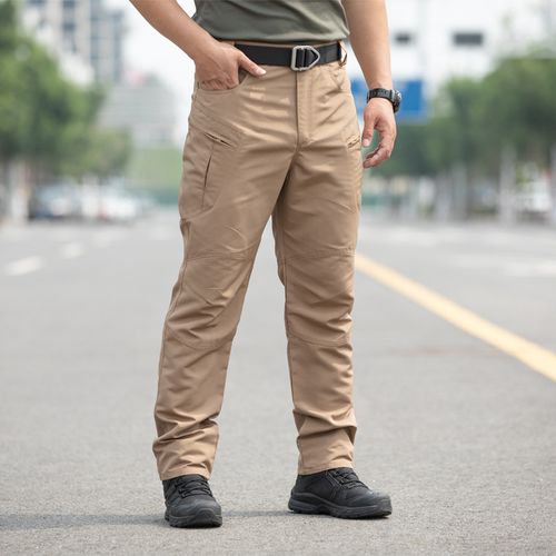 Wear Resistant Work Pant Man Multi-pocket Straight Cargo Trousers Outdoor Jogging Tactical Pants Spring Autumn Casual Trousers