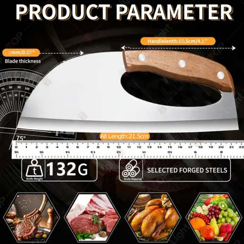 Multifunctional labor-saving kitchen knife home sharp cutting vegetable cutting meat Kill fish knife - professional chef's knife