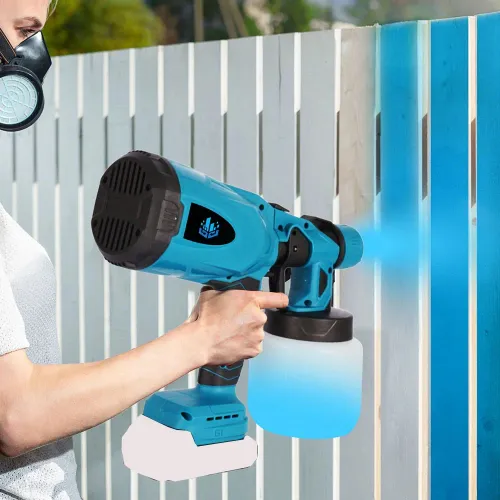 Cordless high pressure paint sprayer